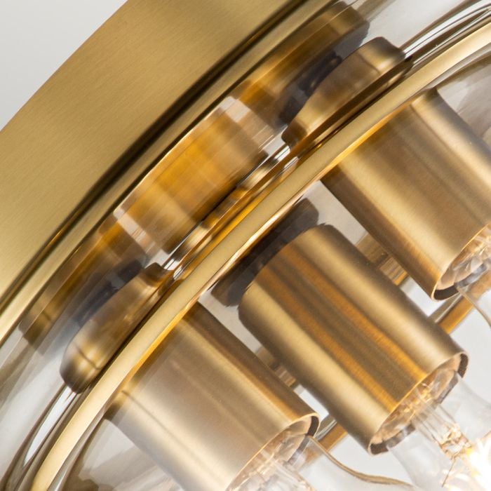 Elstead Lighting Whistling 3 Light Flush - Brushed Brass