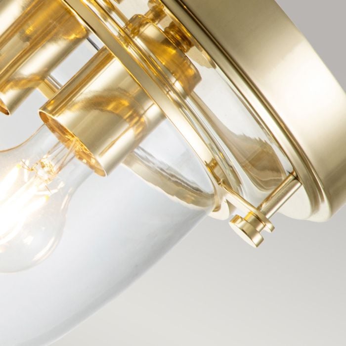 Elstead Lighting Whistling 3 Light Flush - Polished Brass