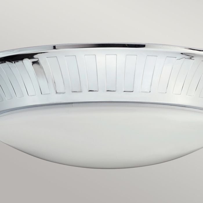 Elstead Lighting Whitby 1 Light Flush - Polished Chrome