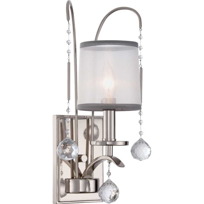 elstead lighting Whitney 1 Light Wall Light - Imperial Silver