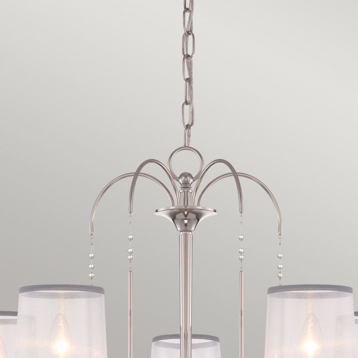 Elstead Lighting Whitney 5 Light Chandelier - Imperial Silver