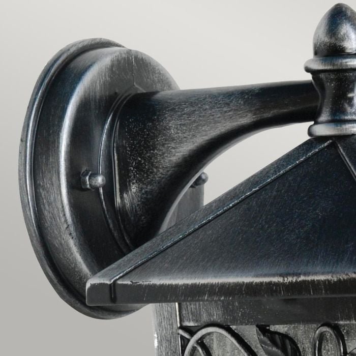 Elstead Lighting Winchcombe 1 Light Wall Lantern - Black/Silver