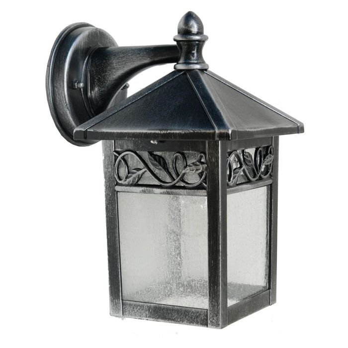 elstead lighting Winchcombe 1 Light Wall Lantern - Black/Silver