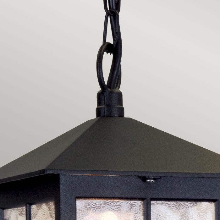 Elstead Lighting Winchester 1 Light Chain Lantern - Black