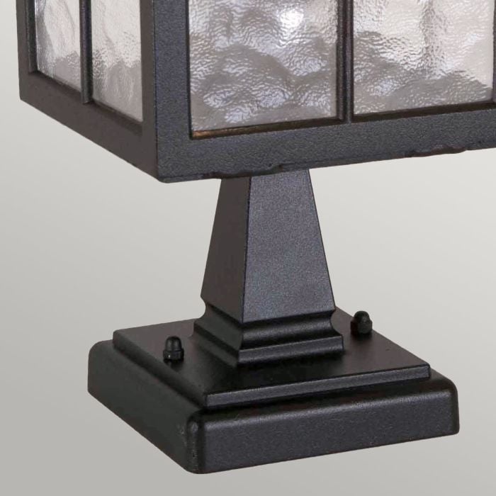 Elstead Lighting Winchester 1 Light Pedestal Lantern - Black