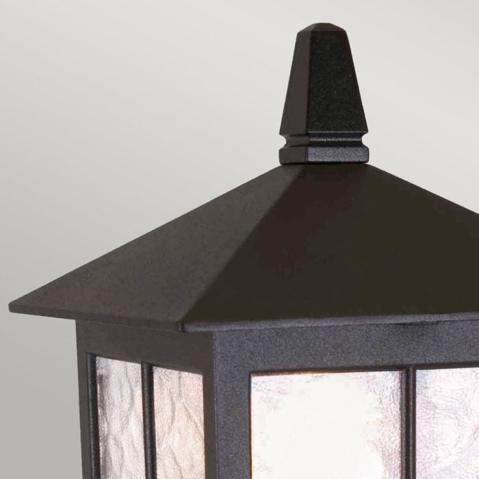 Elstead Lighting Winchester 1 Light Pedestal Lantern - Black