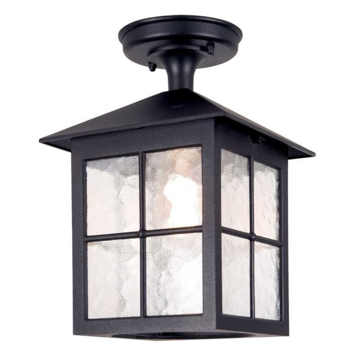 elstead lighting Winchester 1 Light Porch Lantern - Black