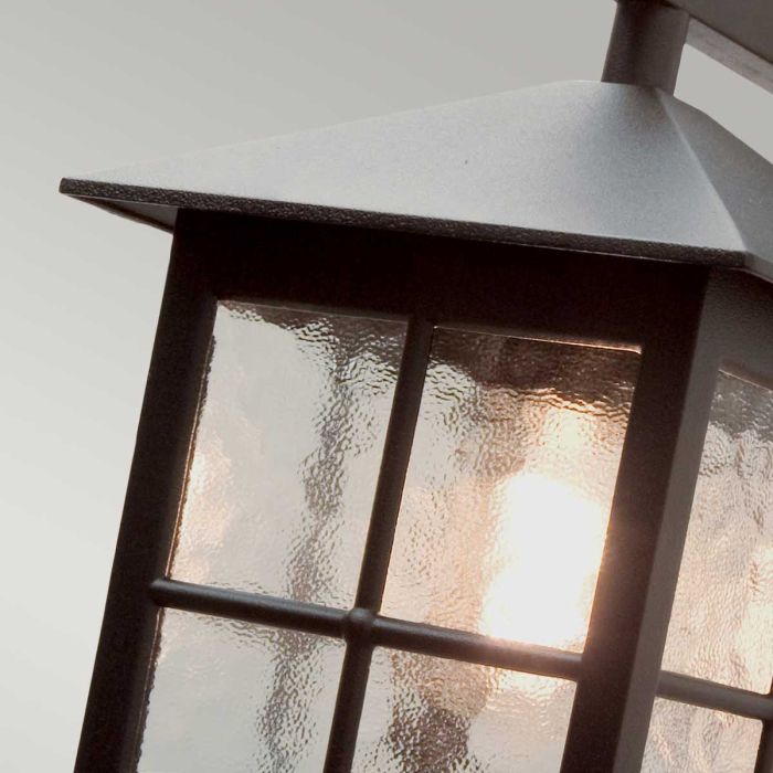 Elstead Lighting Winchester 1 Light Wall Down Lantern - Black - Exterior