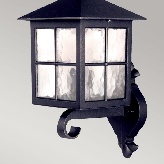 Elstead Lighting Winchester 1 Light Wall Up Lantern - Black