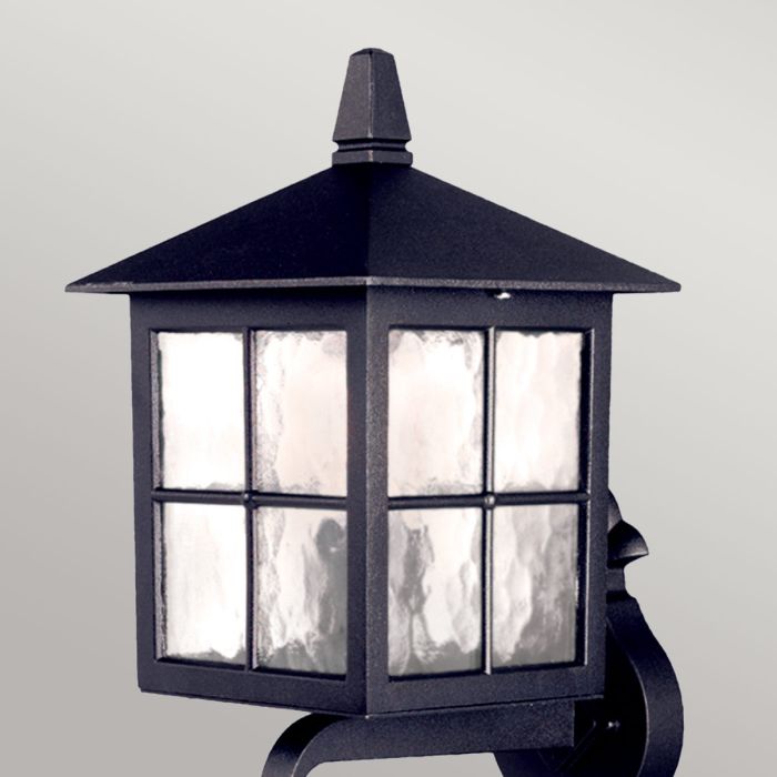 Elstead Lighting Winchester 1 Light Wall Up Lantern - Black