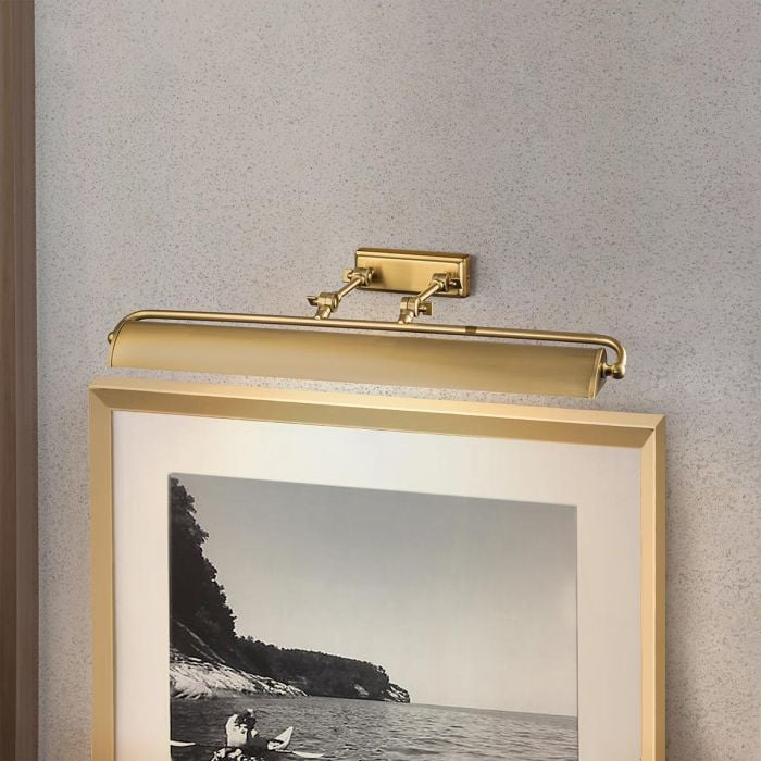Elstead Lighting Winchfield 4lt Large Picture Light - Aged Brass