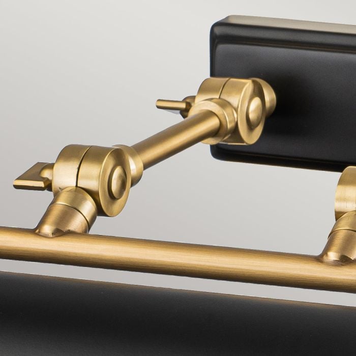 Elstead Lighting Winchfield 4lt Large Picture Light - Aged Brass & Matte Black