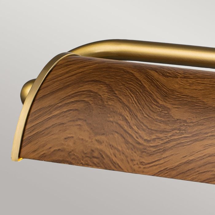 Elstead Lighting Winchfield 4lt Large Picture Light - Aged Brass & Oak Effect