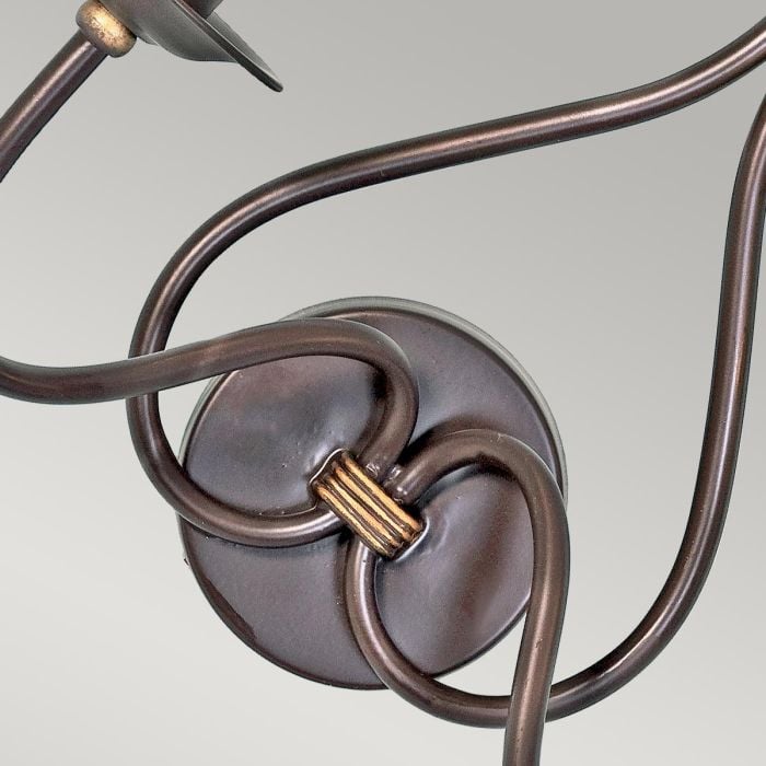 Elstead Lighting Windermere 2 Light Wall Light - Rust/Gold