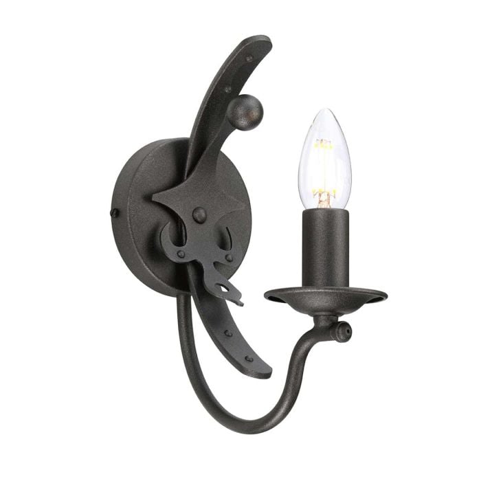 elstead lighting Windsor 1 Light Wall Light - Graphite