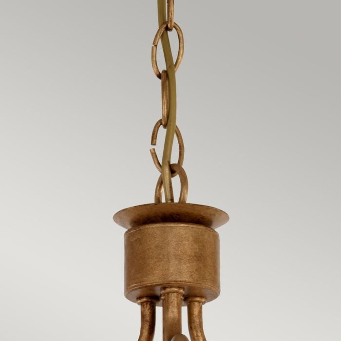 Elstead Lighting Windsor 3 Light Semi-Flush - Gold Patina