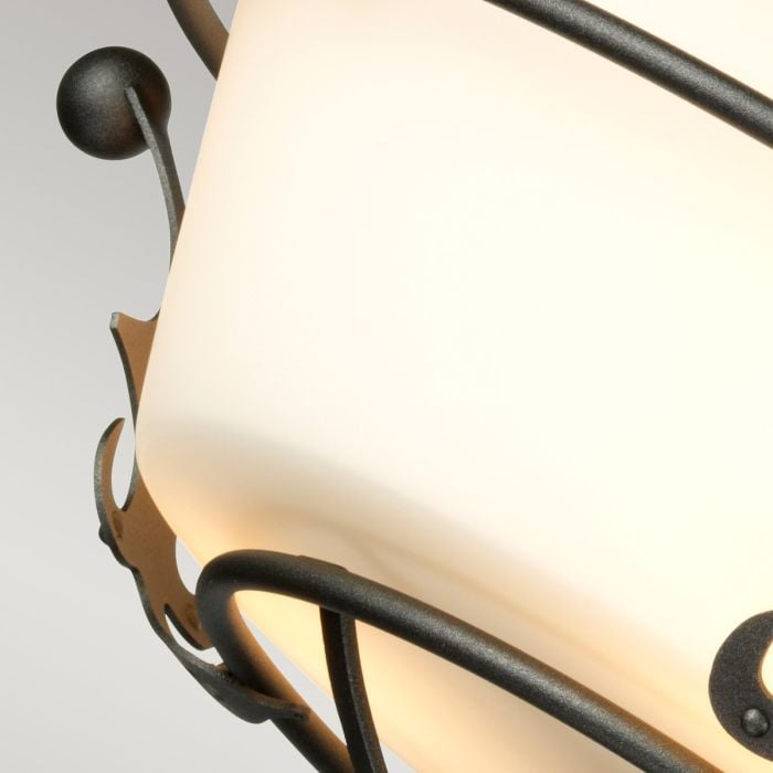 Elstead Lighting Windsor 3 Light Semi-Flush - Graphite