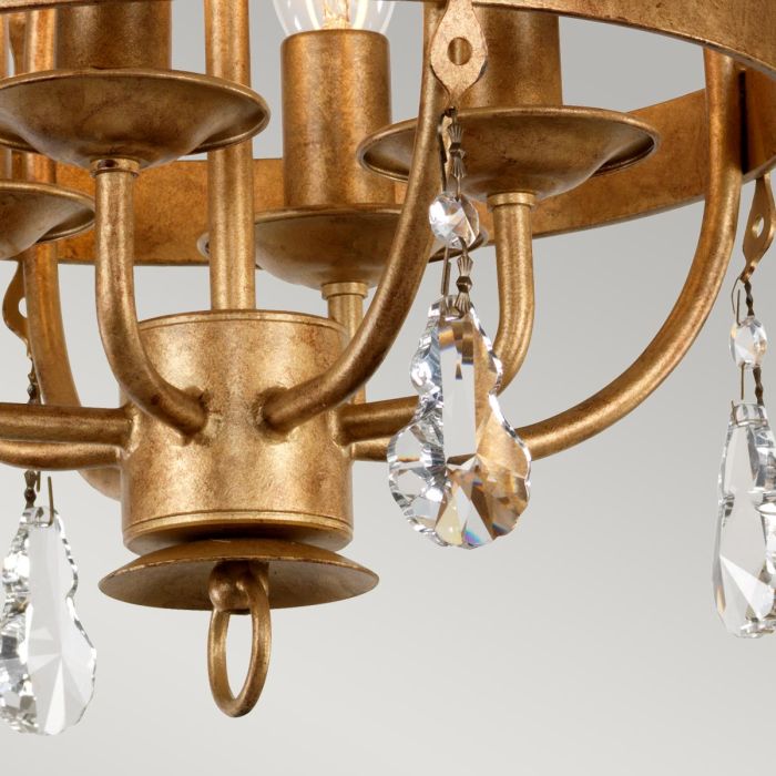 Elstead Lighting Windsor 4 Light Pendant - Gold Patina
