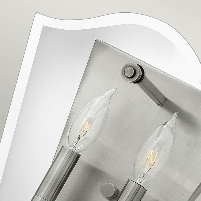 Elstead Lighting Wingate 2 Light Wall Light - Polished Antique Nickel