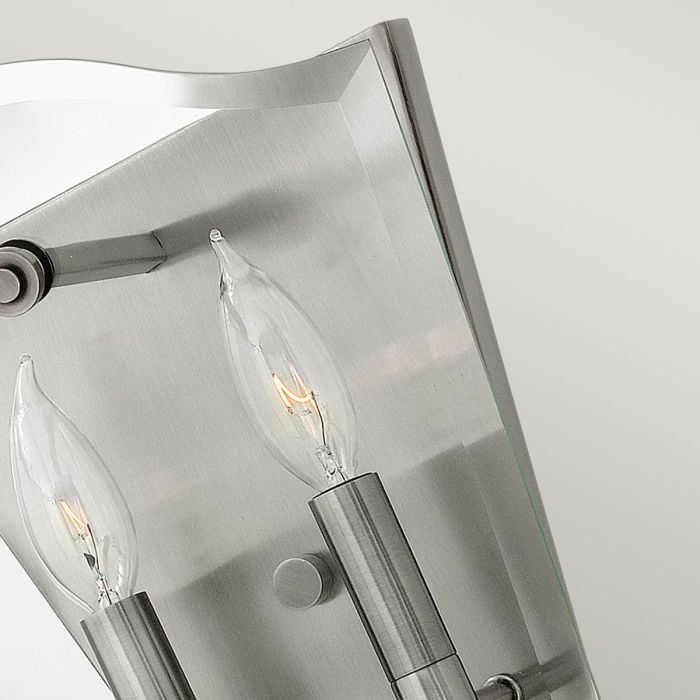 Elstead Lighting Wingate 2 Light Wall Light - Polished Antique Nickel