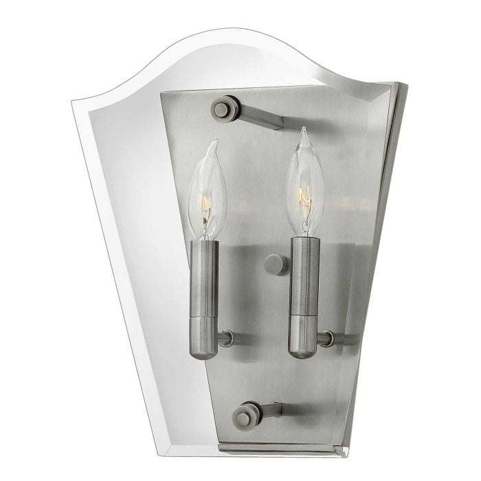 elstead lighting Wingate 2 Light Wall Light - Polished Antique Nickel