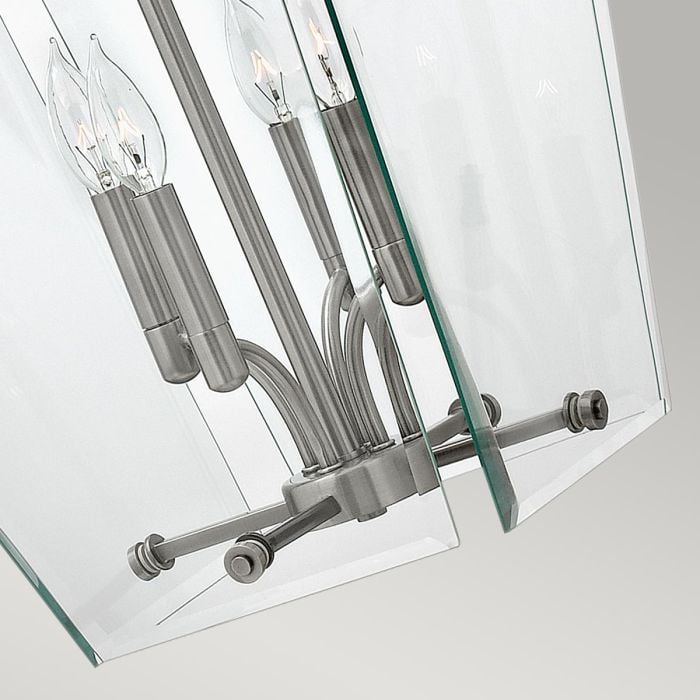 Elstead Lighting Wingate 4 Light Medium Pendant - Polished Antique Nickel