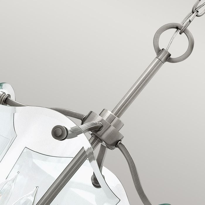 Elstead Lighting Wingate 4 Light Small Pendant - Polished Antique Nickel