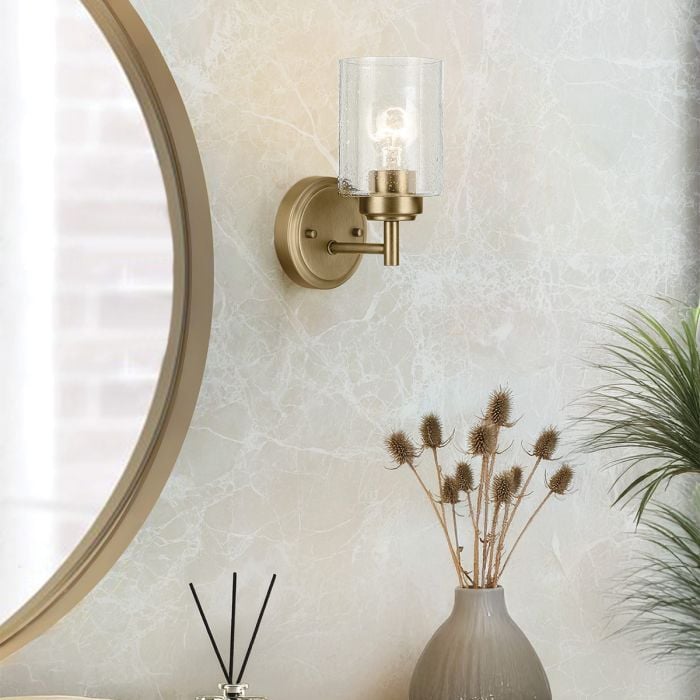 Elstead Lighting Winslow 1 Lt Wall Light - Natural Brass