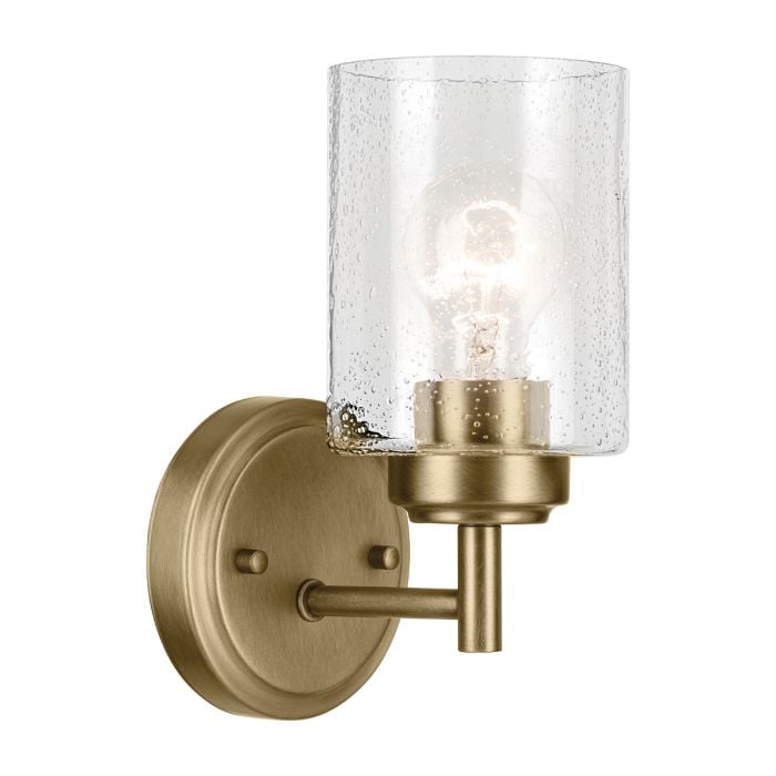 elstead lighting Winslow 1 lt Wall Light - Natural Brass