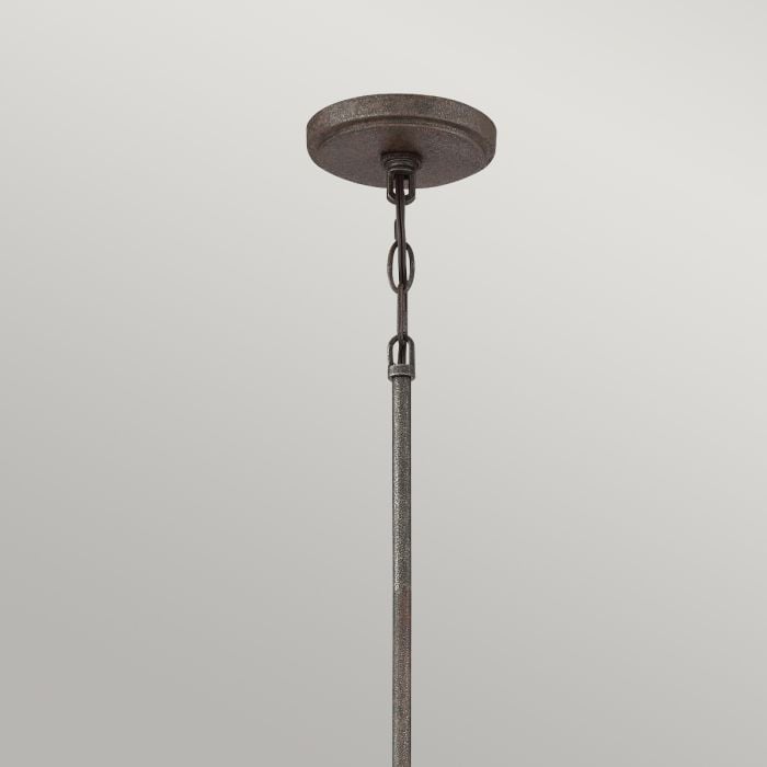 Elstead Lighting Wood Hollow Mini Pendant - Rustic Black
