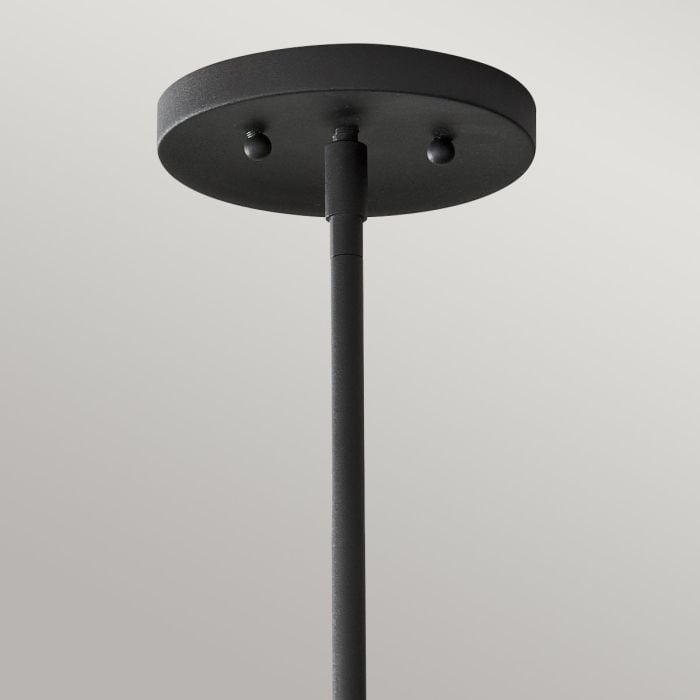 Elstead Lighting Woodstock 6 Light Large Chandelier - Textured Black