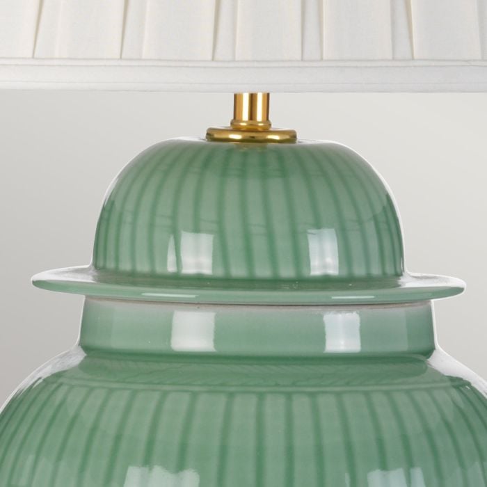 Elstead Lighting Yantai 1 Light Table Lamp With Tall Empire Shade