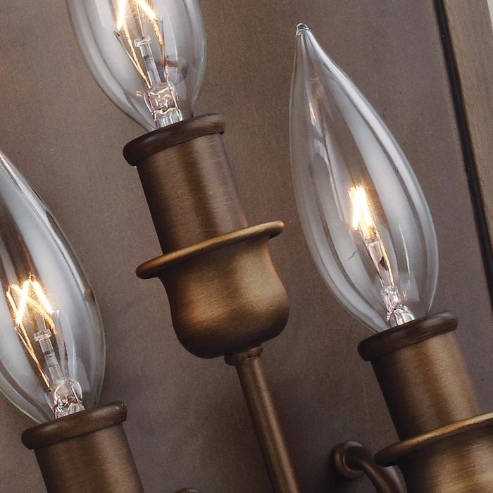 Elstead Lighting Yarmouth 3 Light Wall Light - Painted Aged Brass