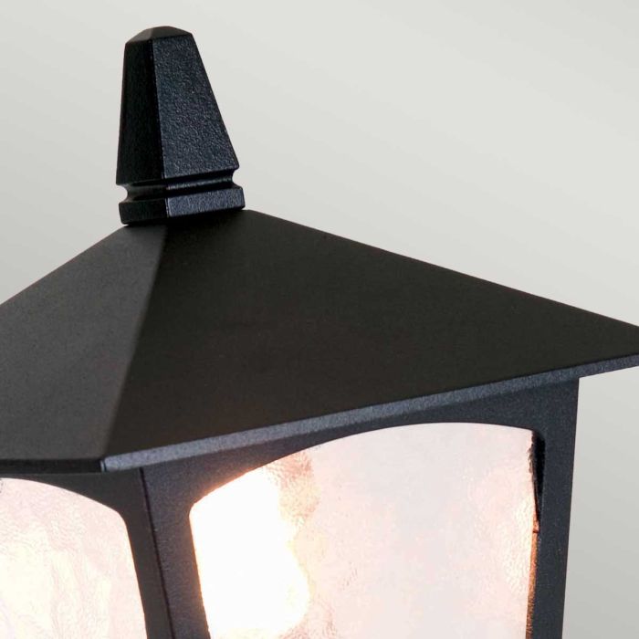 Elstead Lighting York 1 Light Pedestal Lantern - Black