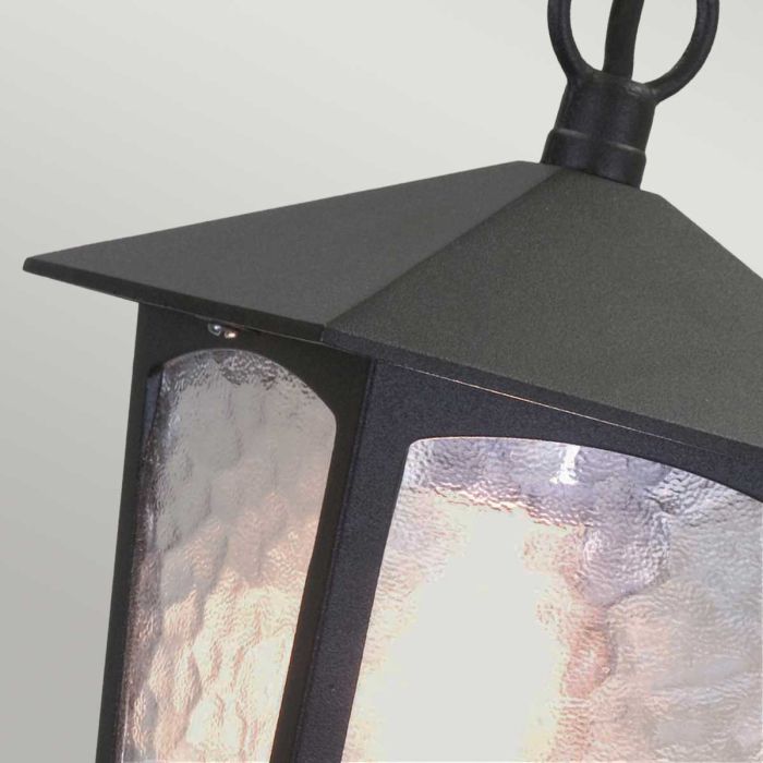 Elstead Lighting York 1 Light Porch Chain Lantern - Black