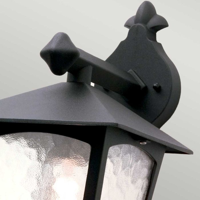 Elstead Lighting York 1 Light Wall Down Lantern - Black