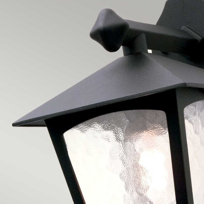 Elstead Lighting York 1 Light Wall Down Lantern - Black