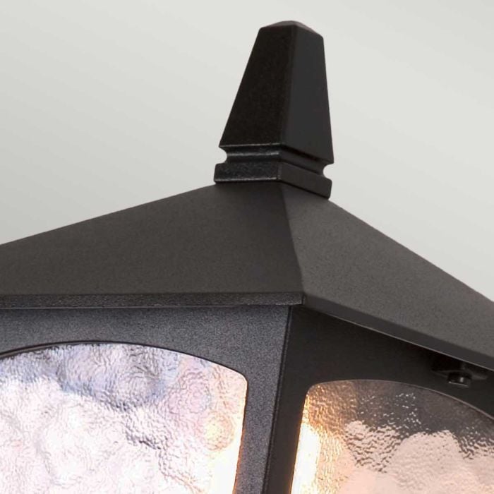 Elstead Lighting York 1 Light Wall Up Lantern - Black