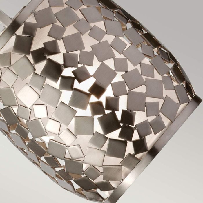 Elstead Lighting Zara 1 Light Mini Pendant - Brushed Steel