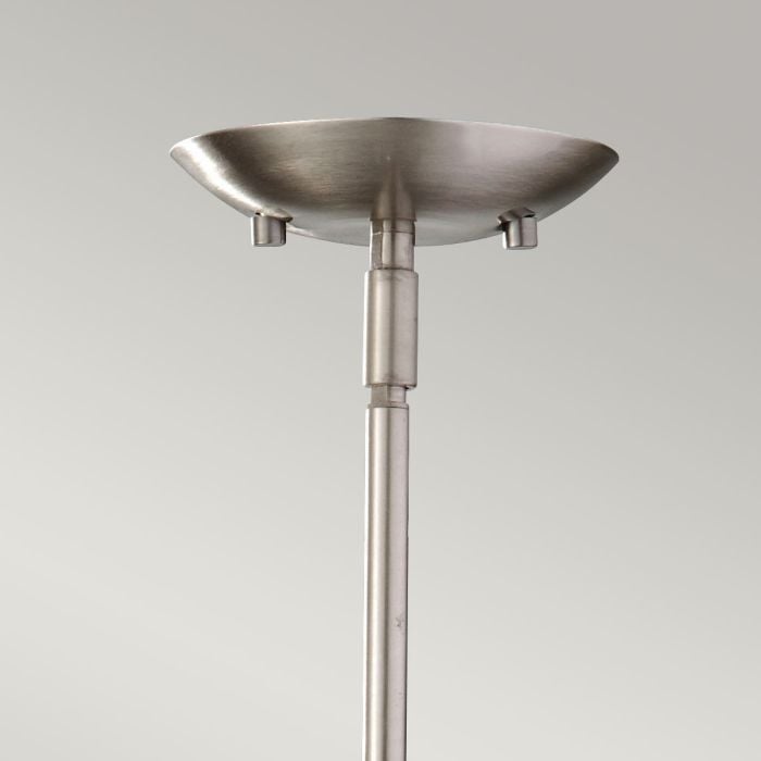 Elstead Lighting Zara 1 Light Mini Pendant - Brushed Steel