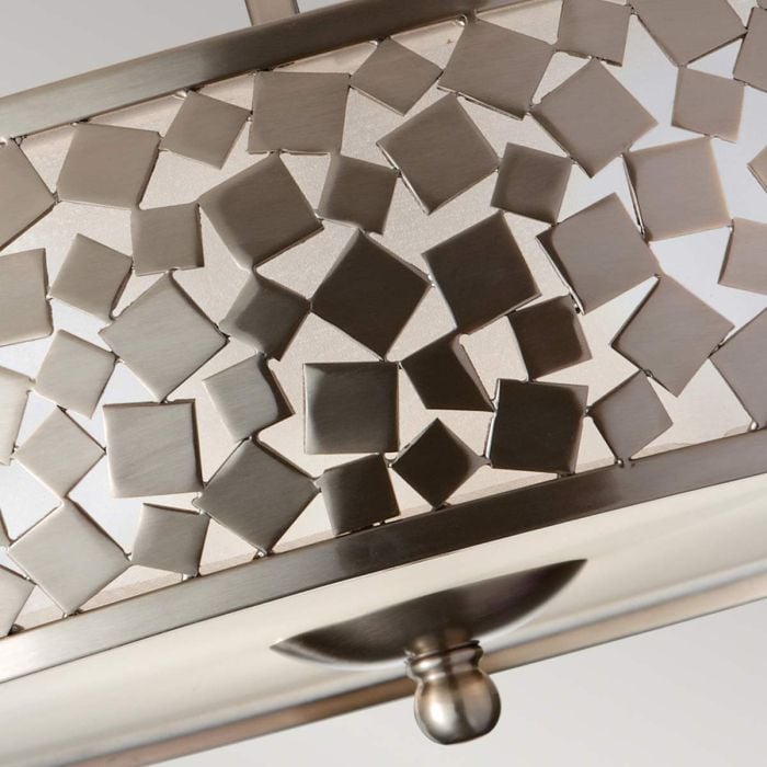 Elstead Lighting Zara 3 Light Semi-Flush - Brushed Steel