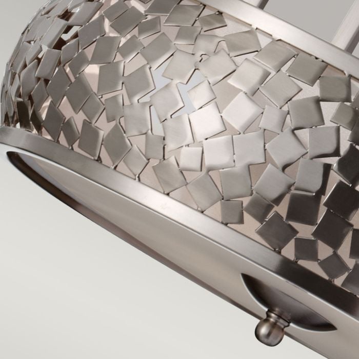 Elstead Lighting Zara 4 Light Chandelier - Brushed Steel