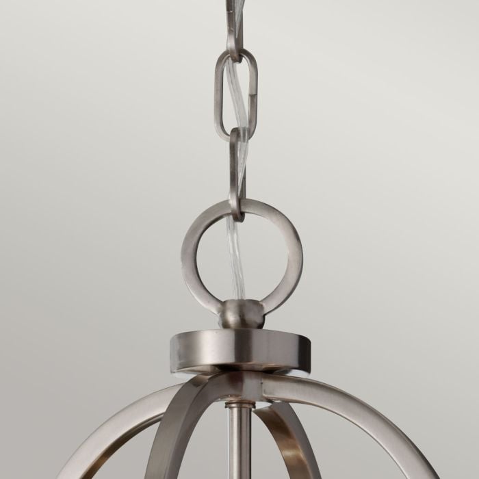 Elstead Lighting Zara 4 Light Chandelier - Brushed Steel