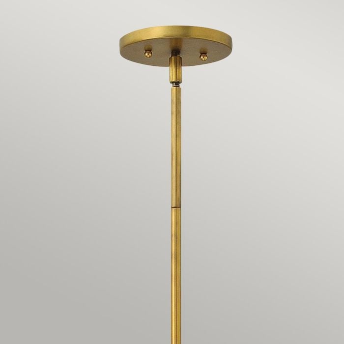 Elstead Lighting Zelda 1 Light Mini Pendant - Vintage Brass