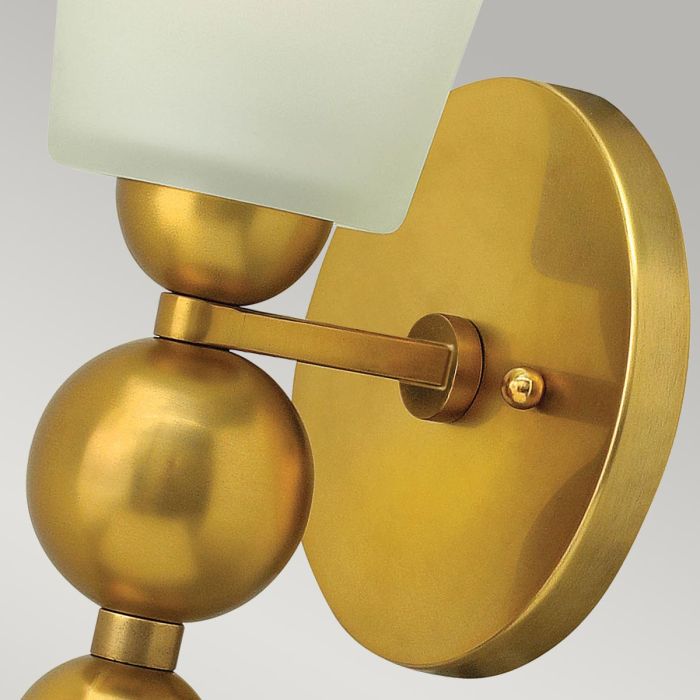 Elstead Lighting Zelda 1 Light Wall Light - Vintage Brass