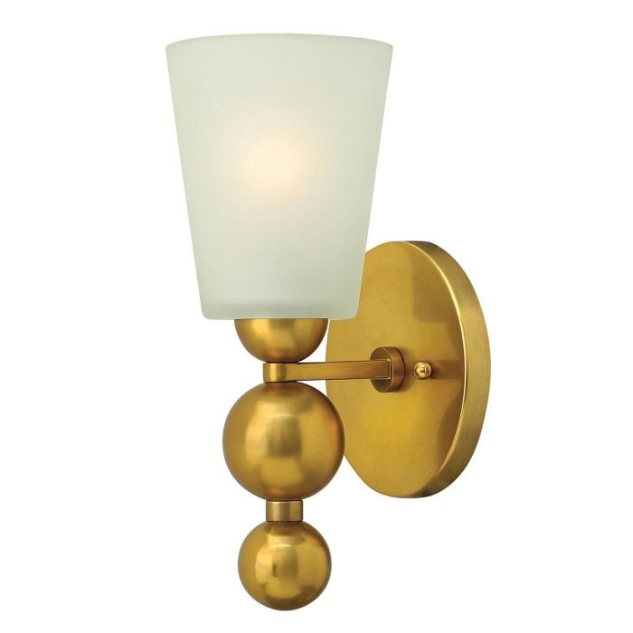 elstead lighting Zelda 1 Light Wall Light - Vintage Brass