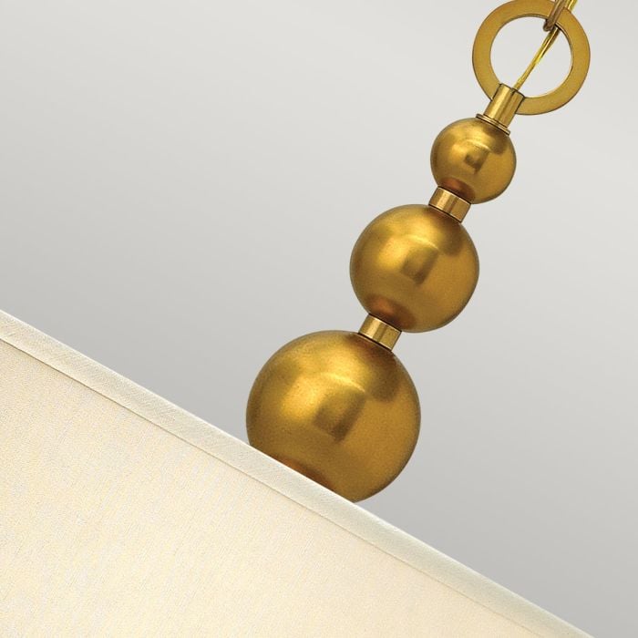 Elstead Lighting Zelda 3 Light Pendant - Vintage Brass
