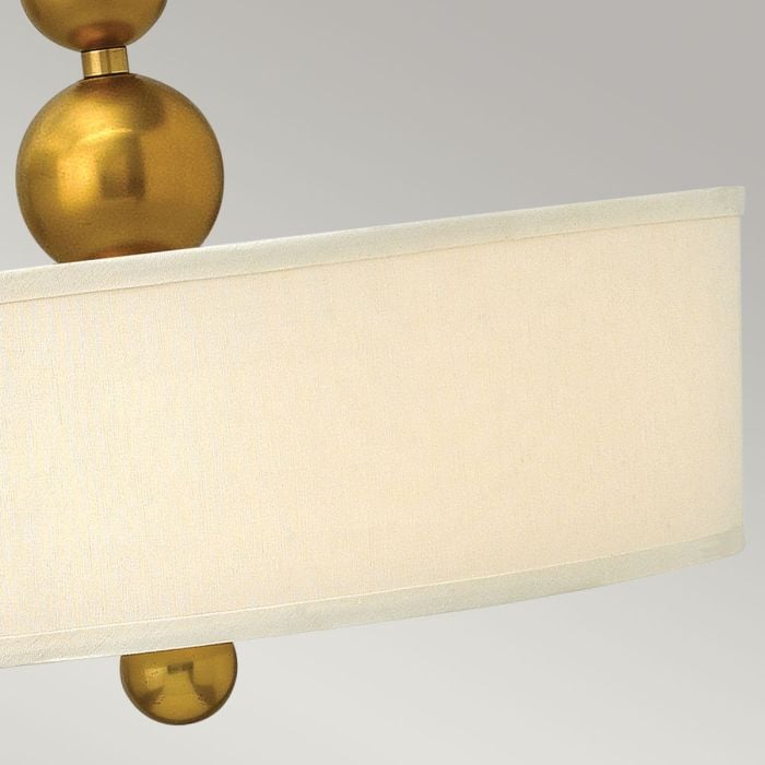 Elstead Lighting Zelda 3 Light Pendant - Vintage Brass
