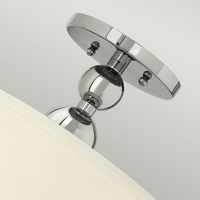 Elstead Lighting Zelda 3 Light Semi-Flush - Polished Nickel