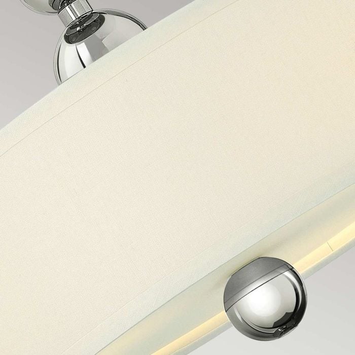 Elstead Lighting Zelda 3 Light Semi-Flush - Polished Nickel